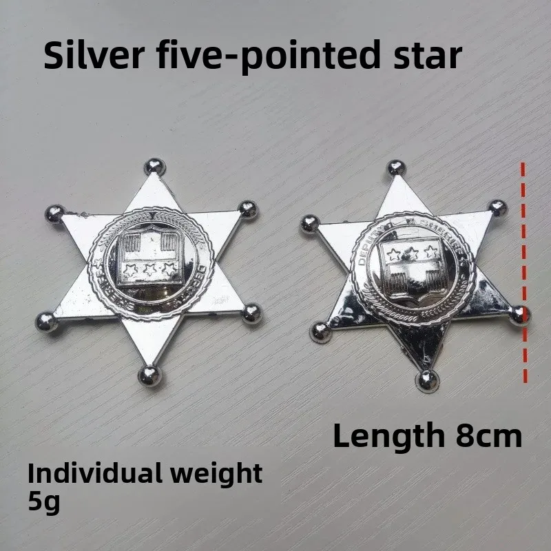 ปืนรีวอลเวอร์ของเล่นคาวบอยตะวันตกพร้อมปลอกหนัง อุปกรณ์เสริมชุดแฟนซีเด็กสำหรับวันฮาโลวีน ของเล่นพลาสติกสำหรับเล่นบทบาทสมมติ