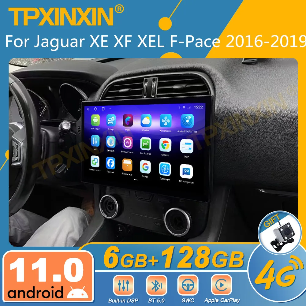 For Jaguar XE XF XEL F-Pace 2016-2019 Android Car Radio 2Din Stereo Receiver Autoradio Multimedia Player GPS Navi Head Unit