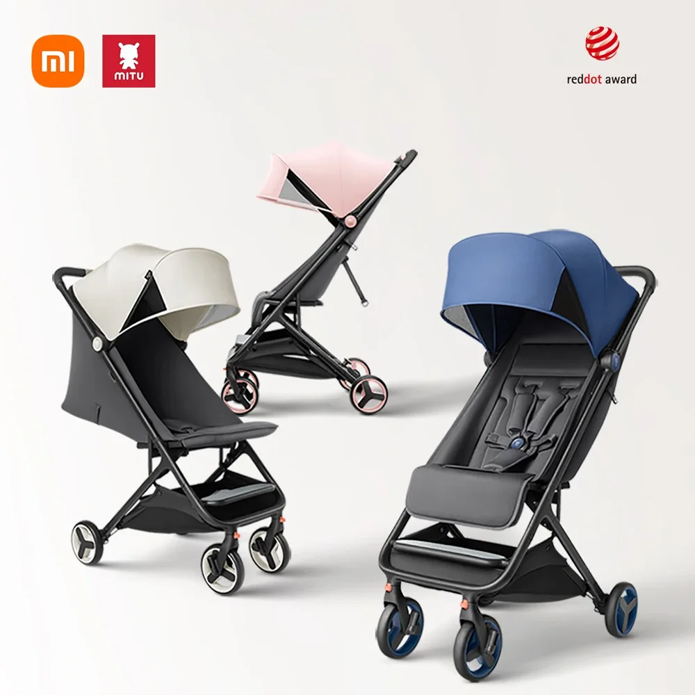 Xiaomi-cochecito de bebé MiTU plegable, carrito de bebé multifuncional, ligero, portátil, de aluminio, para viaje