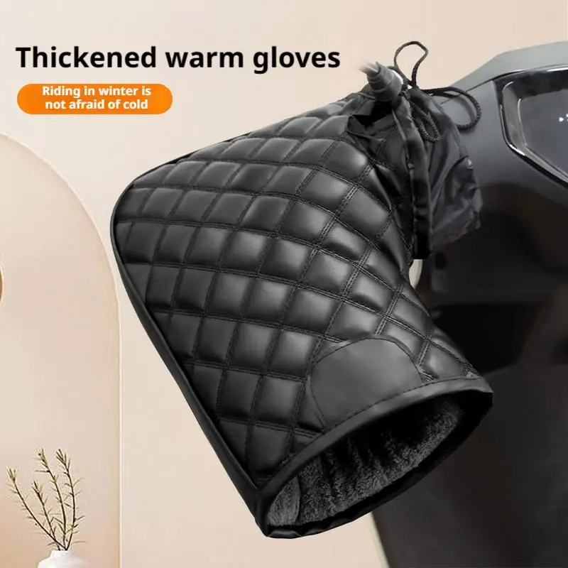 

1 Pair Motorcycle Handlebar Warm Gloves Muffs Winter Cycling Gloves Waterproof Handlebar Cover Mitts Motormobile E-Bike Gloves