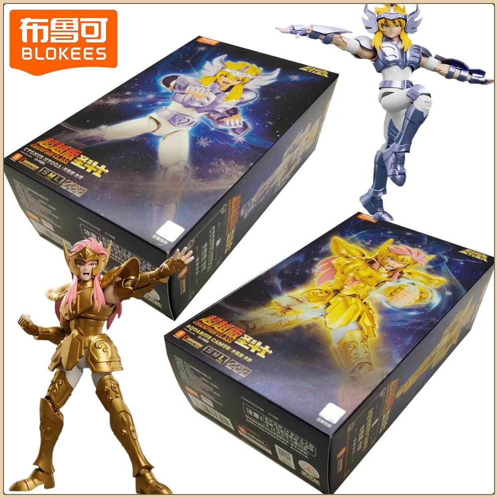 

Original Blokees Saint Seiya Champion Class Series Action Figures Cartoon Characters Assembly Model Collection Toys Kids Gifts