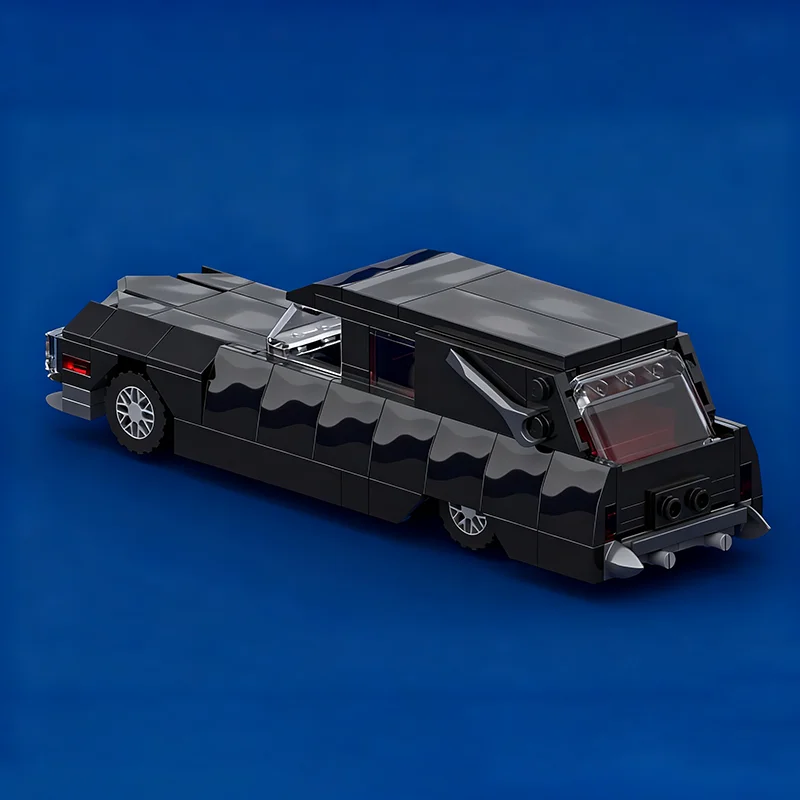 215 قطعة MOC Hearse 6 X مدينة المرور نموذج ألعاب مكعبات البناء لتقوم بها بنفسك فكرة إبداعية هدية الكريسماس الطوب عيد ميلاد