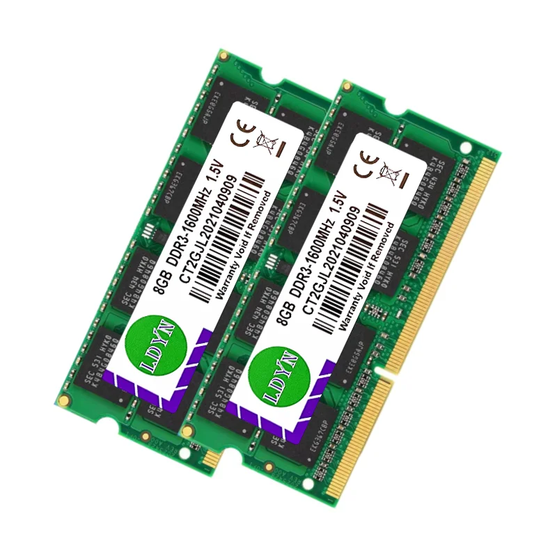 Memoria RAM DDR3 2GB 4GB 8GB 1066MHz 1333MHz 1600MHz  Laptop RAM PC3 8500 10600 12800 204 pin 1.5V SODIMM no buffer