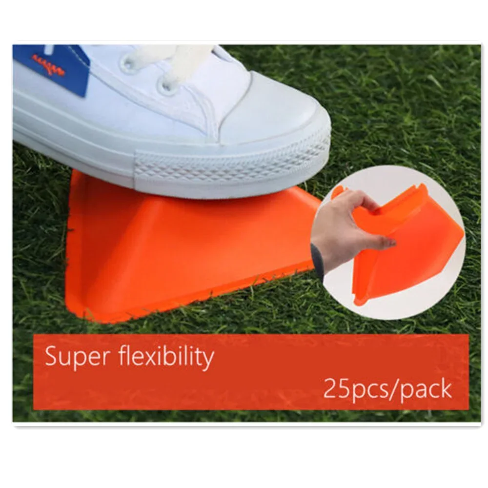 กรวยฟุตบอลพร้อมตัวยึด Mark Disk Agility Drills Cones Multi-Sport Training Space Cones สําหรับกีฬาบาสเกตบอล
