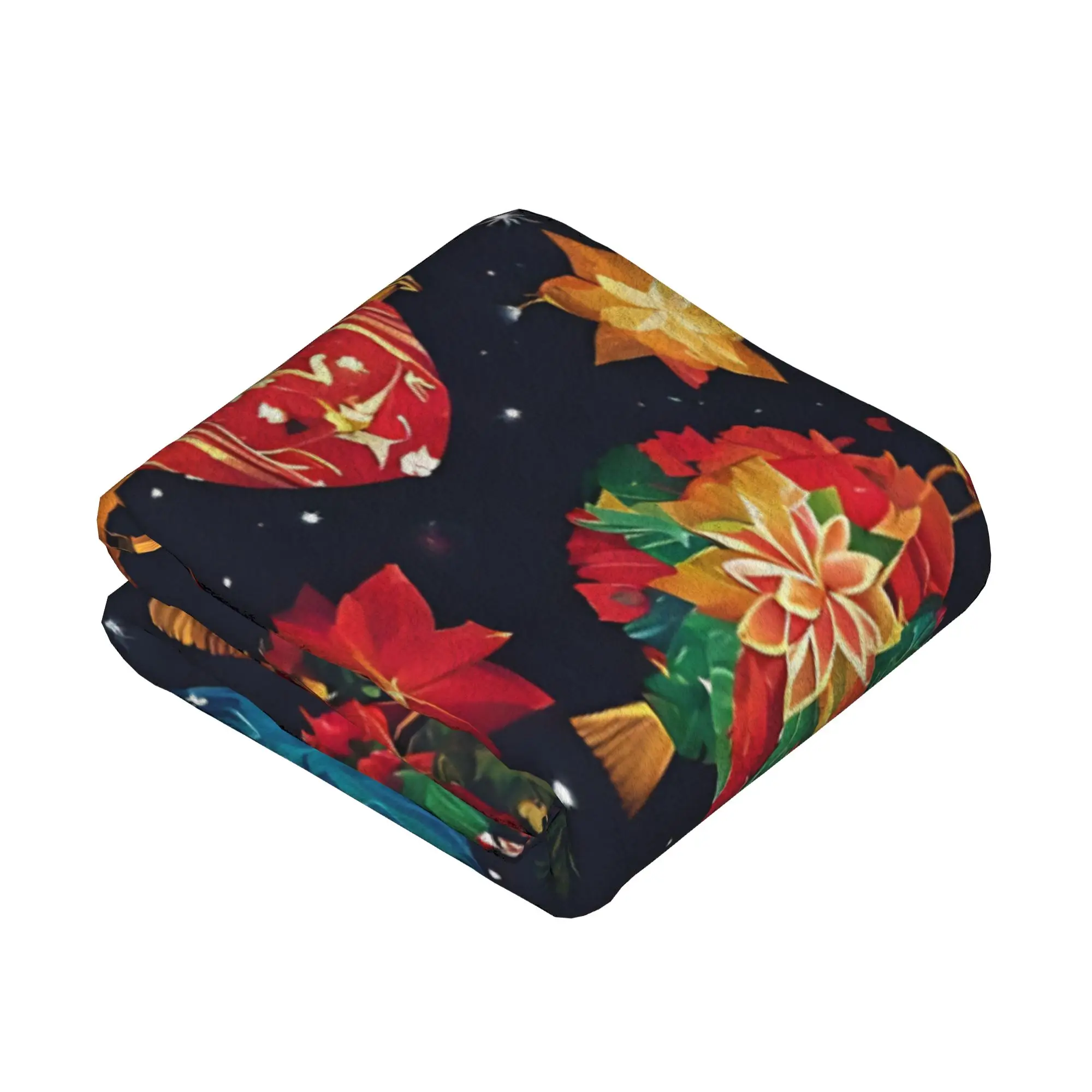 Philippines Christmas Parol Blankets Maligayang Pasko Plush Throw Blankets Summer Air Conditioning Decoration Warm Bedspreads