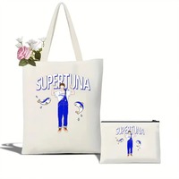 2pc Popular Members Jin Canvas Bag Kim Seokjin K-pop Tote Bag Kim Seokjin Bag Jin Bias Shoulder Bag Army Kpop Tote Cosmetic Bag