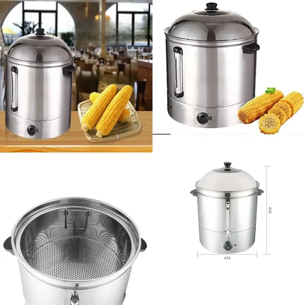 

Multi Purpose Food Steamer Pot Electric Sweet Corn 48L Commercial Sweet Corn Noodle Boiler for Sale