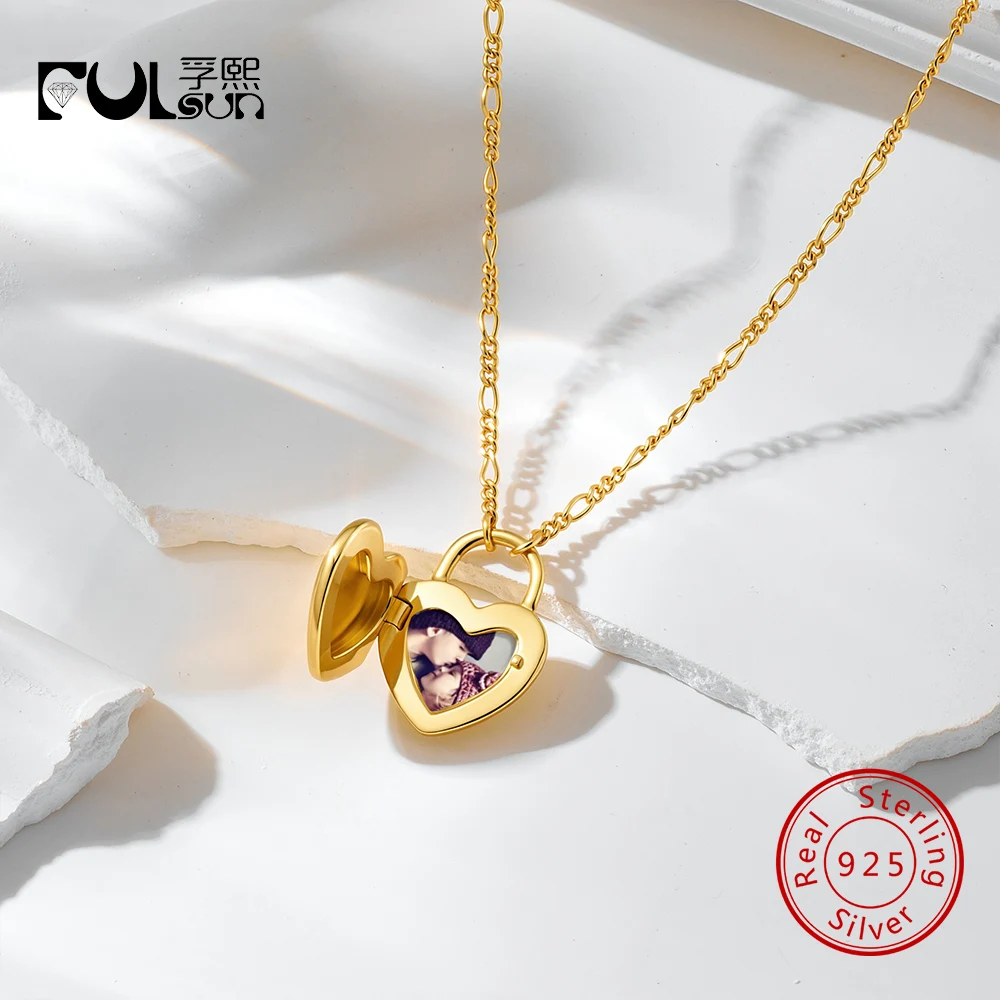 925-sterling-silver-14k-gold-plated-heart-lock-photo-locket-necklace-for-women-padlock-shape-picture-pendant-memory-keepsake-jew