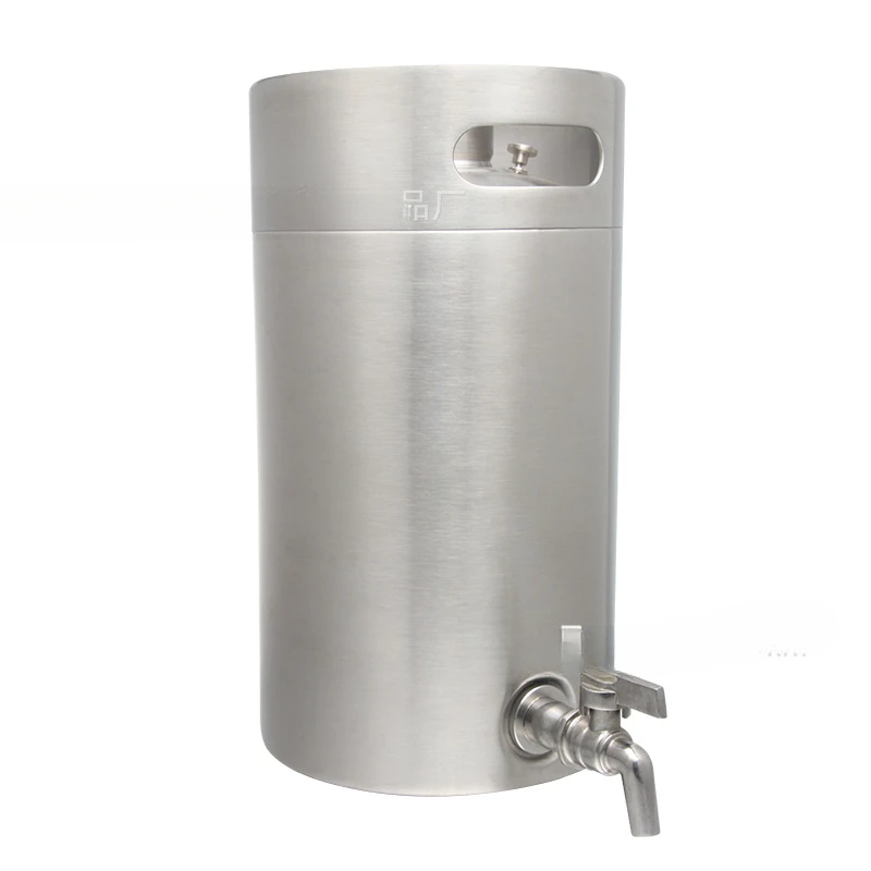 8L household second hair barrel sealed self-brewed draft beer keg food grade 304 stainless steel beer can fruit wine