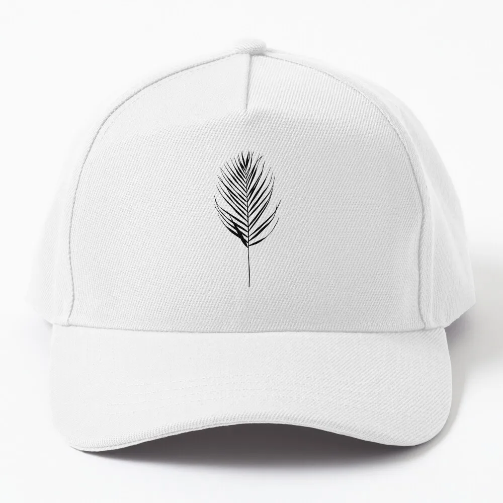 

Palm leaf silhouette illustration - Evelyn Baseball Cap hiking hat Military Tactical Caps Men'S Hat Luxury Women'S