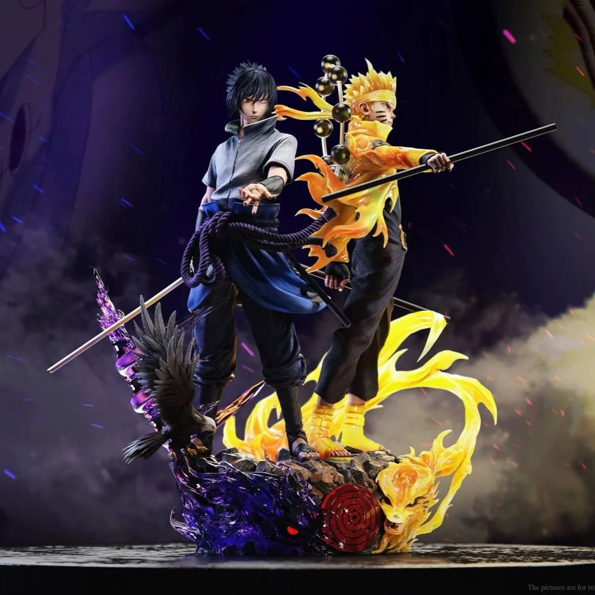 Anime Figure Shippuden Figurine Uzumaki Uchiha Sasuke PVC Action Toy Statue Collection Model Doll Birthday Gifts Anime Figure view 4