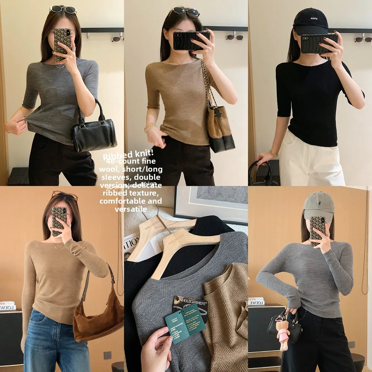 

Sl интегрированный вязаный шерстяной свитер, двойная версия, 48 швов, очень тонкая пряжа, волокнистый узор, верх для внутренней одежды для женщин