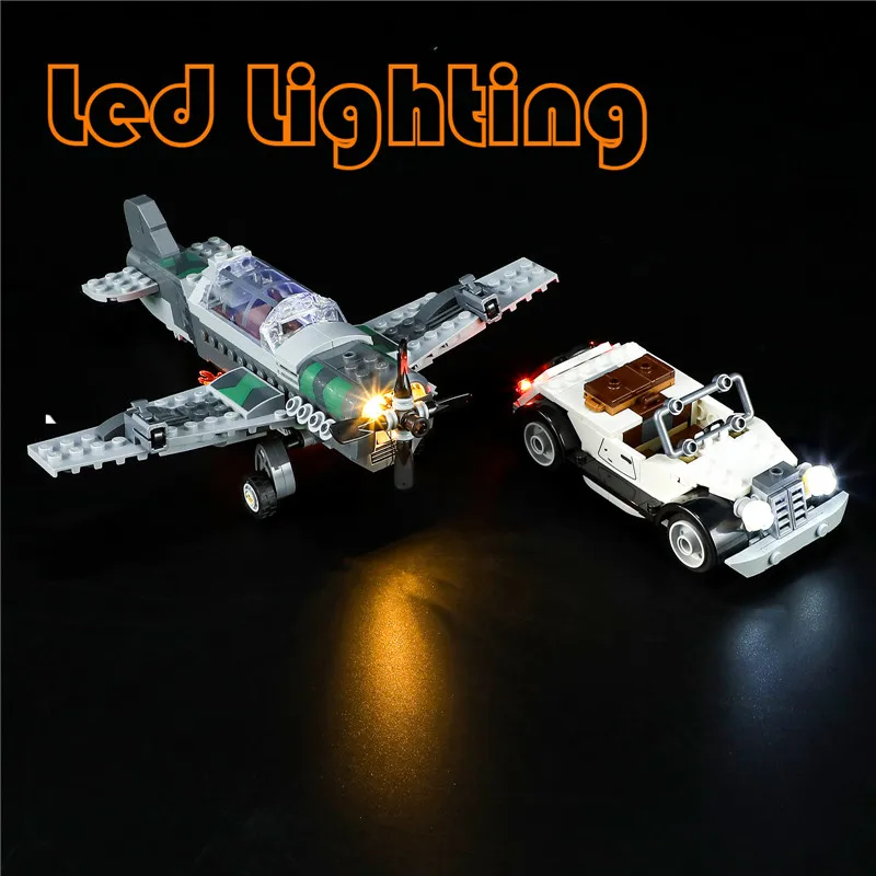 Raidersed of the Lost Arks Movie Lighting Set For 77012 Fighter Plane Chase Not Include Building Block(Only Led Light Kit)