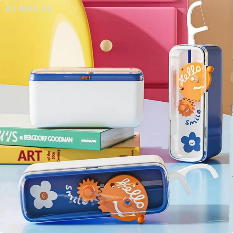 Floss Dispenser Automatic Refillable Ejectable Design for Oral Care Dental Floss Organiser Space Saving Tooth Cleaning 1PC