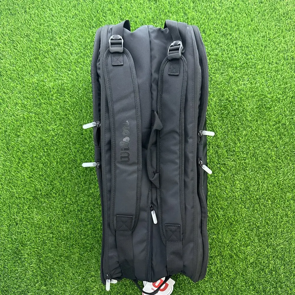 Wilson Noir Tour Tennis Backpack - Holds Up To 12 Rackets Large Capacity Tennis Bag 