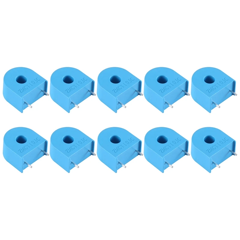 ABYC 10PCS ZMCT103C 5A/5MA CT103 Precision Miniature Current Transformer In-Line 2-Pin DIP-2