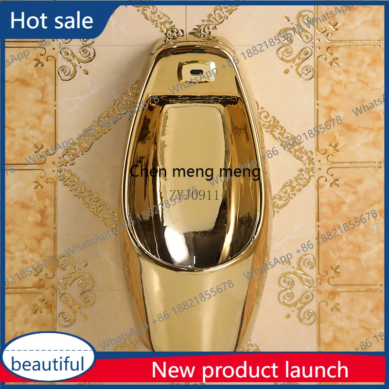 

M46 Индукционный золотой писсуар, настенный писсуар, мужской керамический писсуар, настенный