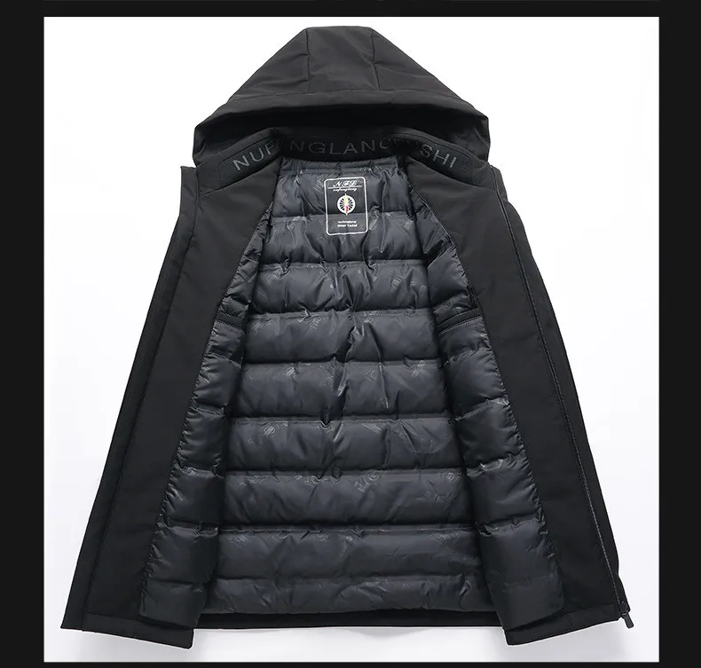 2022 inverno masculino parka engrossar quente jaqueta masculina com capuz para baixo parkas moda zíper bolsos blusão para baixo jaqueta casacos