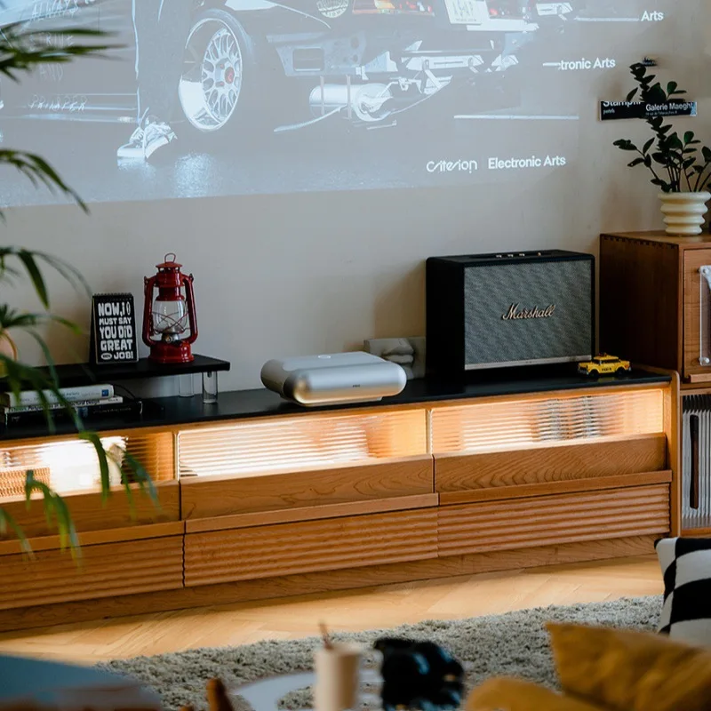 

Тумба под телевизор из вишневого дерева от пола до потолка, для дома, для гостиной, простая, из массива дерева, с каменной столешницей, от пола до потолка, маленькая тумба под ТВ.