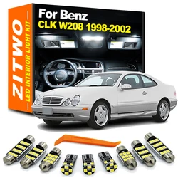 ZITWO 14Pcs LED Interior Light Plate Trunk Lamp Kit For Mercedes Benz CLK Class W208 C208 CLK200 CLK230 CLK320 CLK430 1998-2002