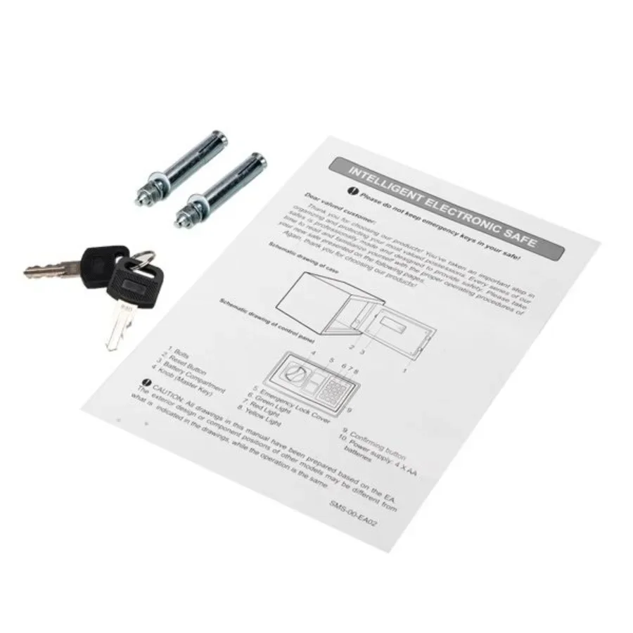 17E 家庭用アップグレード電子パスワード鋼板金庫ブラック