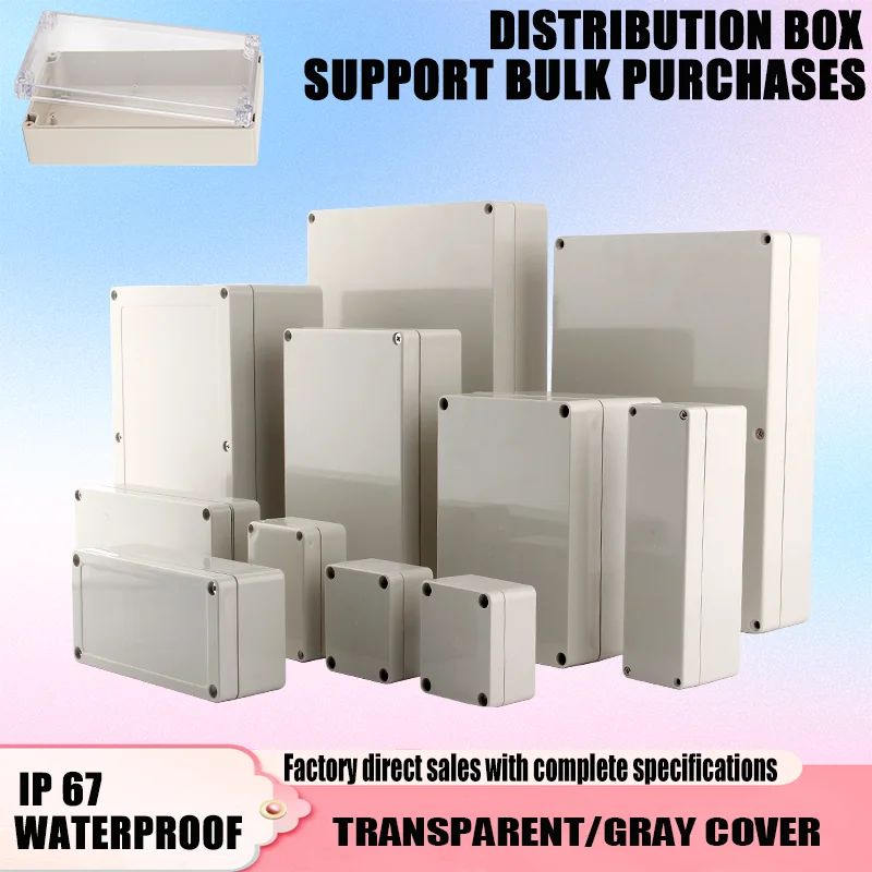 F Series Plastic ABS Junction Box Screw Cable Custom Waterproof Junction Box Ip66 Outdoor Electrical Junction Box Enclosure