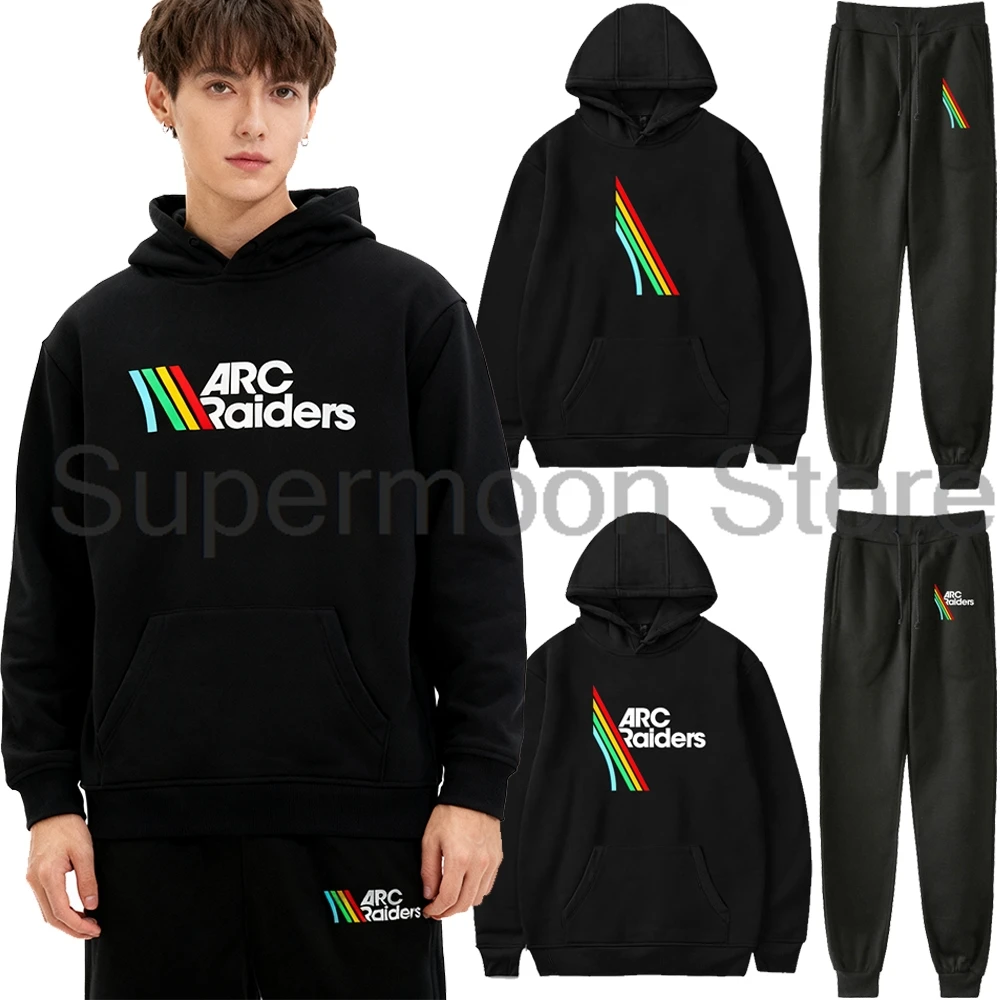 

ARC Raiders Game Logo Hoodies Jogger Pants Two Piece Set Sweatshirts+Sweatpants Women Men Outfit Sets