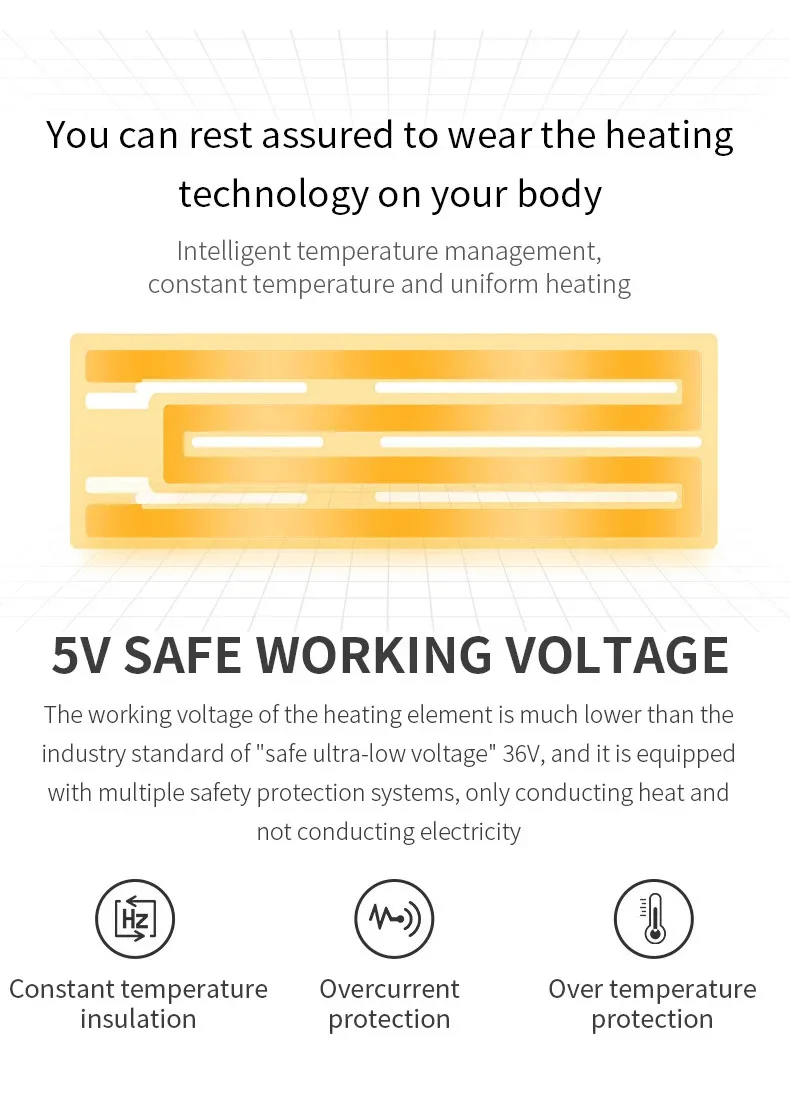 25-Zahlen-Heizjacke für Herren und Damen, Winter, USB, elektrische Heizung, Parka, intelligente Heizkleidung für den Winter, warme Baumwollkleidung im Freien – Detail 6