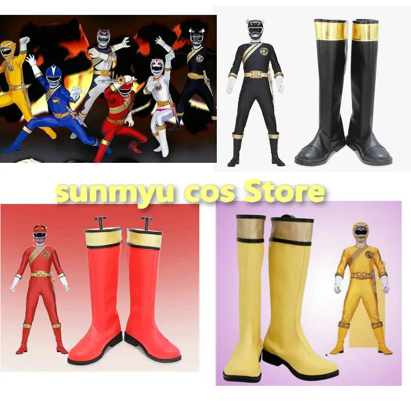 

Hyakujuu Sentai Gaoranger Gao Red Boots Shoes Cosplay Custom Size Halloween