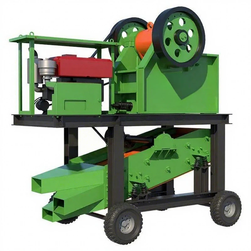 High-Efficiency 250X400 Diesel-Powered Jaw With Integrated Screening Machine, Portable Mineral Crusher