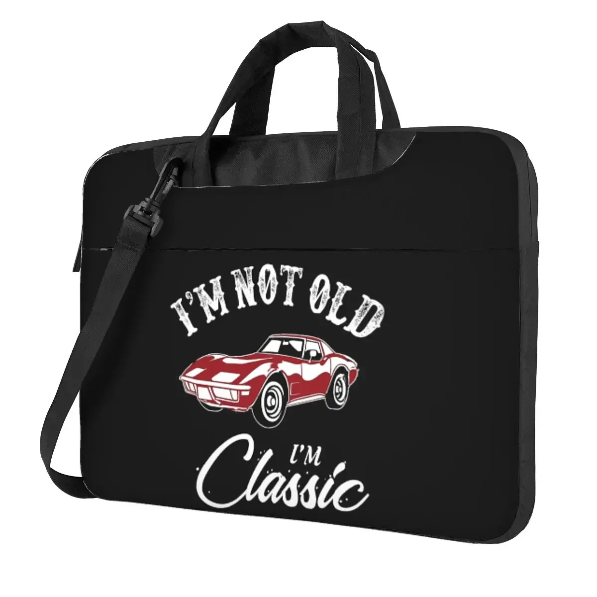 

Classic Corvette Car Crossbody Laptop Bag Case Computer Bag 13 14 15.6 Inch Notebook Pouch for Macbook Pro Lenovo