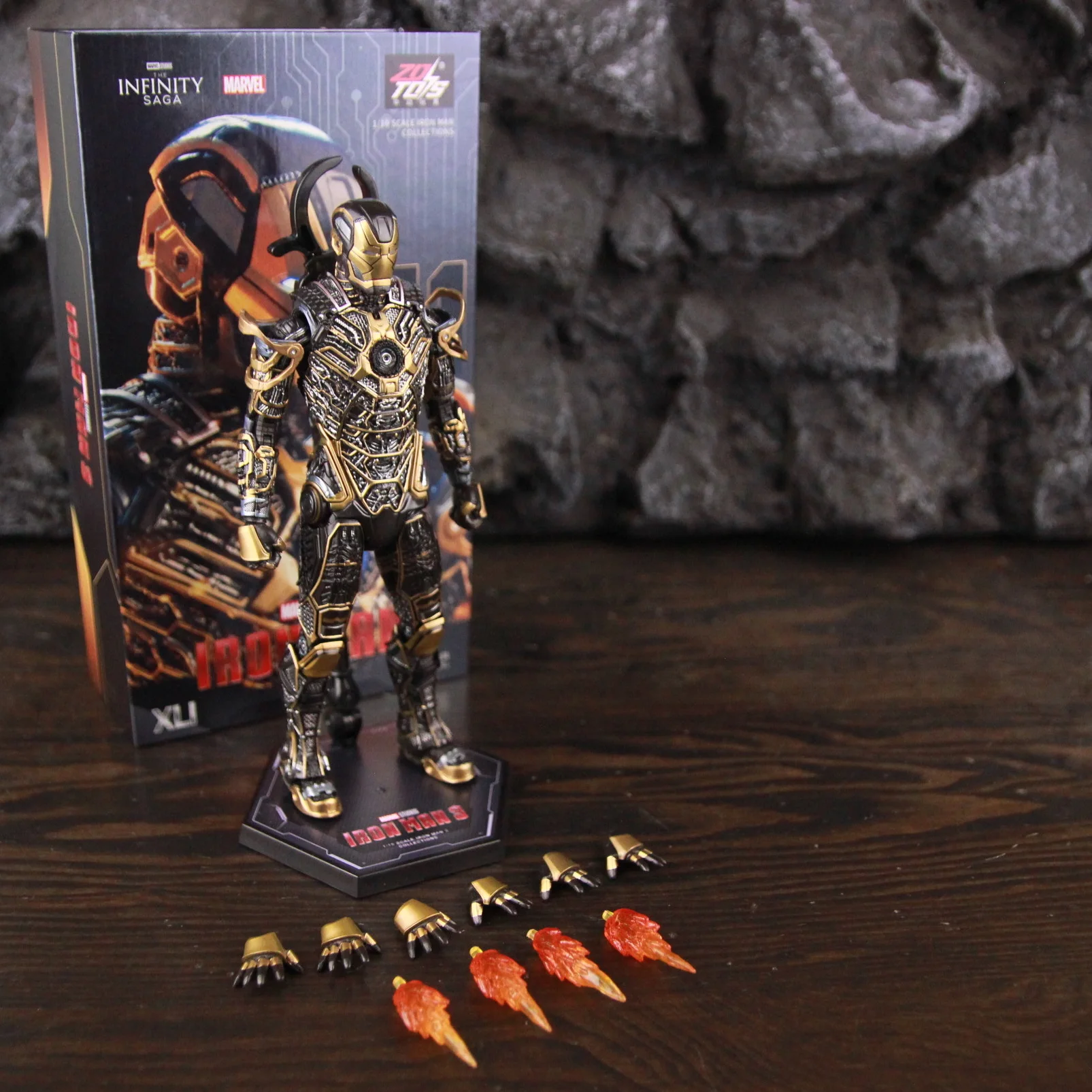 ZD Toys アイアンマン 3 MK35 レッドスナッパー MK41 ボーンズ MK24