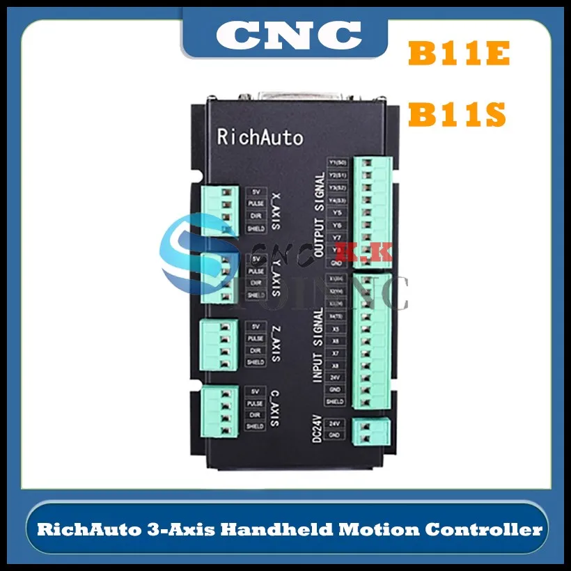 Newly RichAuto DSP b11 CNC controller b11S b11E 3-axis handheld motion controller for engraving and cutting