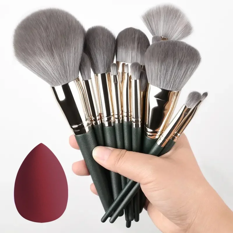 8Pcs/14Pcs Makeup Brush Set Professional Soft Loose Powder Foundation Eyeshadow Highlighter Concealer Blush Contour Makeup Tools