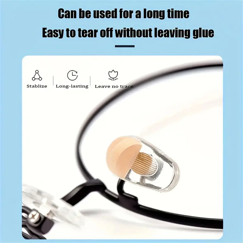 ذاتية اللصق لينة رغوة المضادة للانزلاق نظارات مخدات أنف للنظارة حماية النظارات الإسفنج جسر تأثير الرفع الفوري لارتداء مريح #6