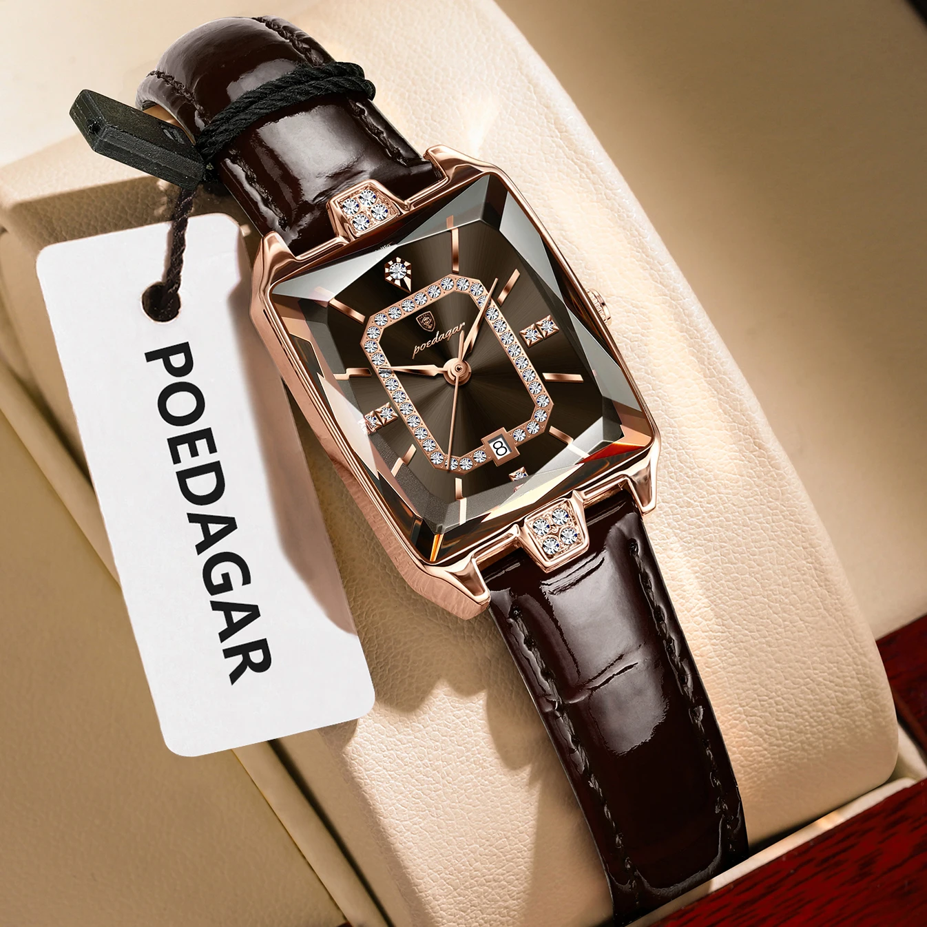 Luxury Women's Waterproof Date Leather Watch