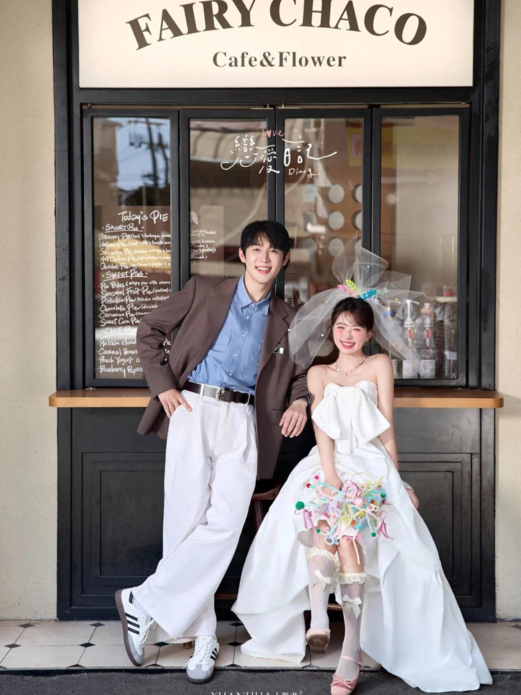 

Свадебное платье из атласа для фотосессий в студии и на природе, легкое свадебное платье, белое платье для церемонии