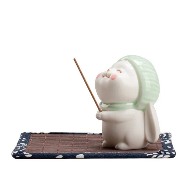 CX ceramic aromatherapy stove ornament soft cute healing tea pet gift household indoor line incense plug