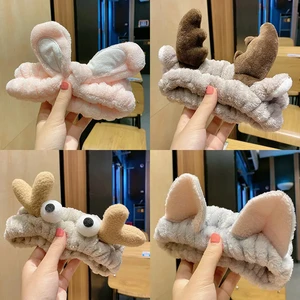 Băng tóc đàn hồi lông cừu cho phụ nữ, dây tóc mềm, băng đầu nơ, phụ kiện tóc cho bé gái, đồ trang trí mũ trùm đầu dễ thương ngọt ngào 12 Phụ kiện bán hàng chính Lễ hội Carnival - №6