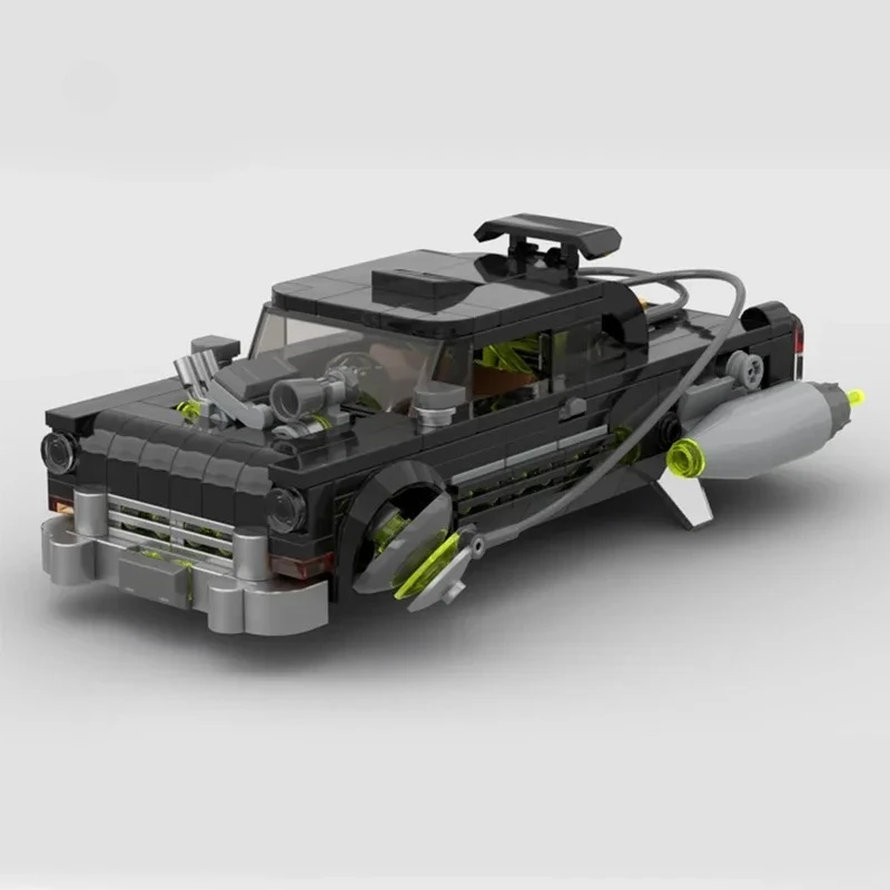 Bloques de Construcción MOC City Champions 1955, Chevrolet Bel Air Hover Car, Superauto, Juguetes Creativos de Carreras, Garaje, Ladrillos, Regalo para Niños