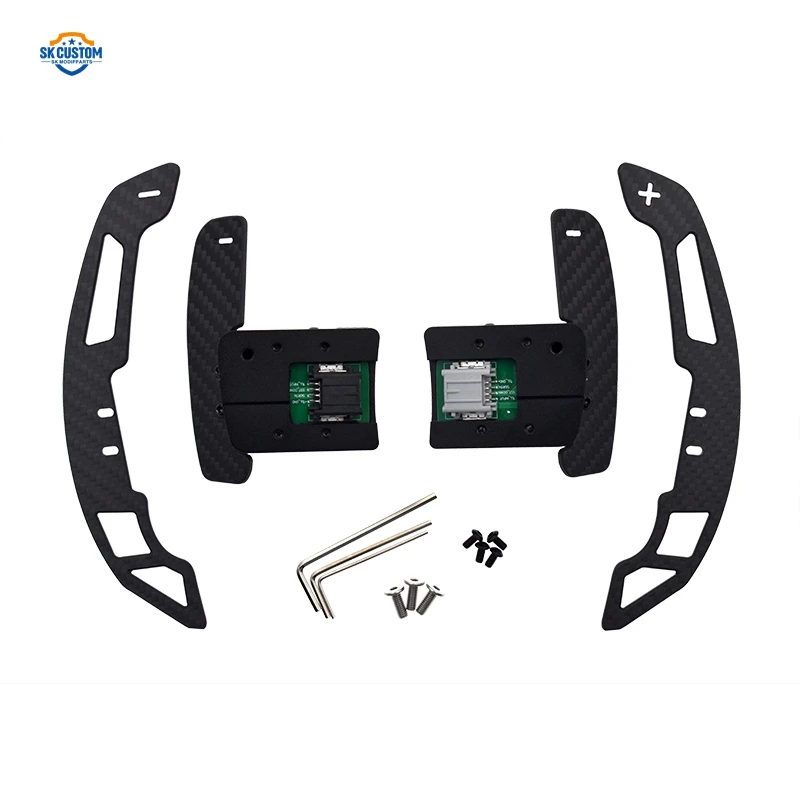 Carbon Fiber Steering Wheel Magnetic Shift Paddle for Ford Mustang 2015-2021 Car Accessories