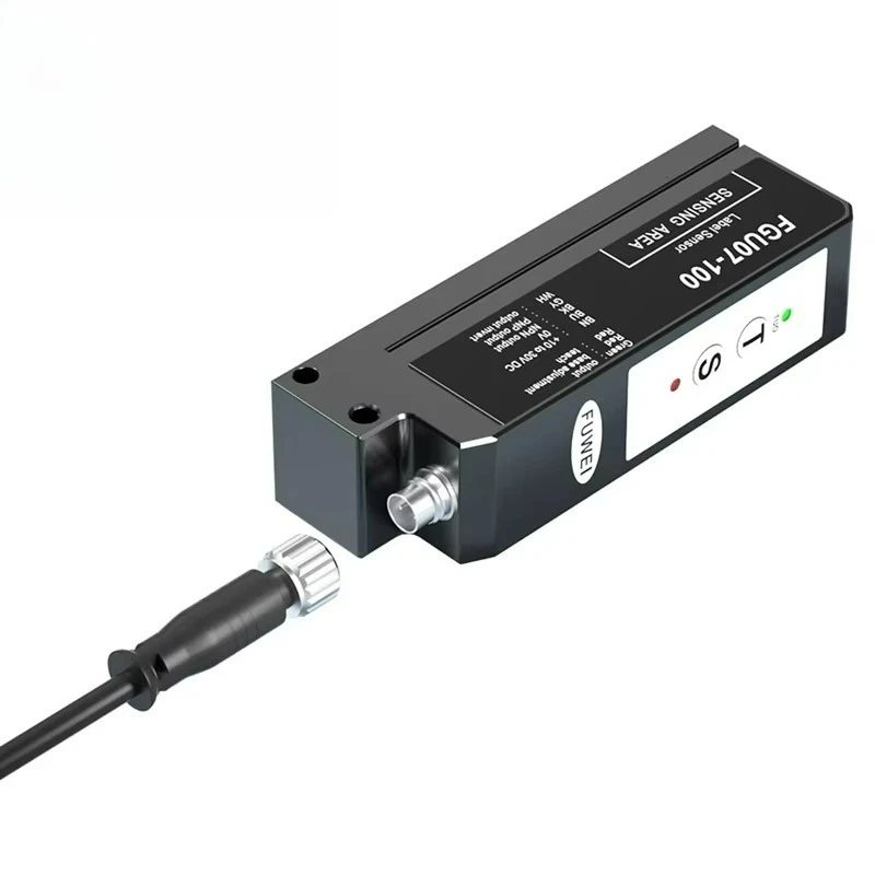 Capacitive Label Sensor FGU07-100 Bolt Mounting Photoelectric Sensor NPN+PNP Dual Output Car Sticker Label Detection