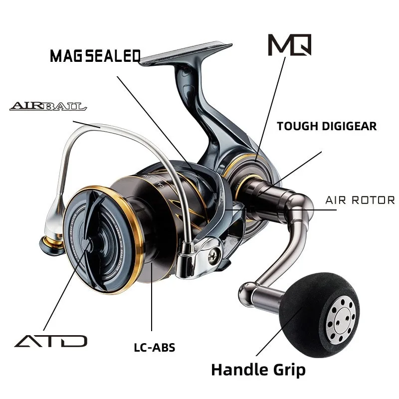 2022 DAIWA CALDIA SW Spinning Fishing Reels 4000-CXH 4000D-CXH