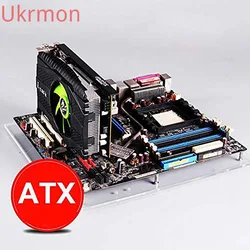 デスクトップ用の透明なアクリルテストケース,itx atx mini itx matx eatxマザーボード用のオープンフレーム付きテストベンチ,diy