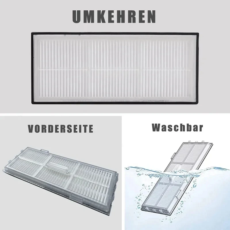 อะไหล่แปรงแปรงปัดด้านข้างแผ่นกรอง HEPA ใช้ได้กับ roborock S7 T7S หุ่นยนต์อะไหล่เครื่องดูดฝุ่น