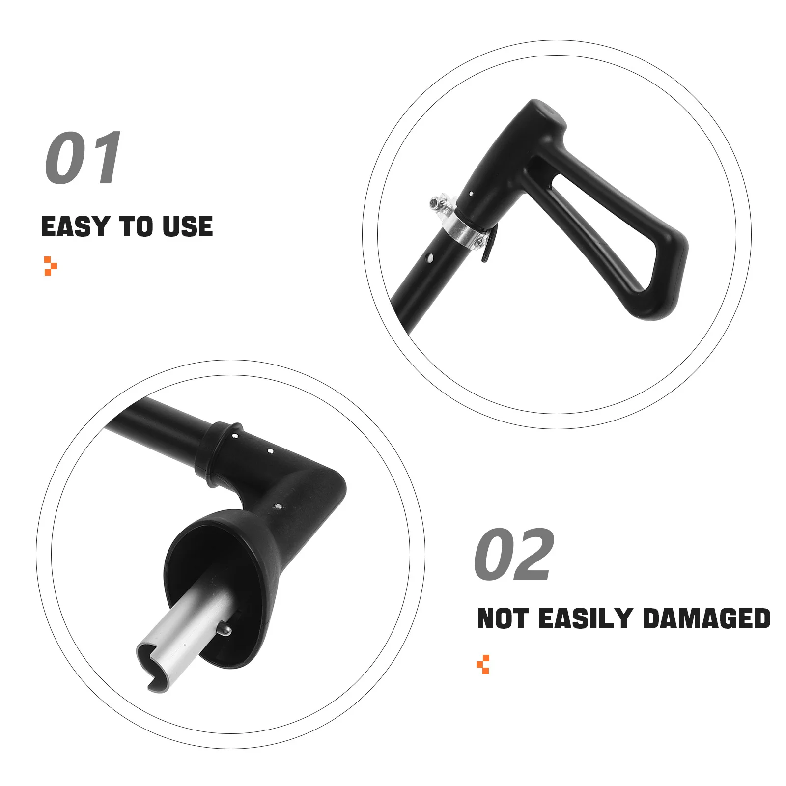 Toddler Push Car Handle Replacement Stroller Bumper Connector Scooter Rod Attachment for Kids Baby Car Accessories Handle Bar