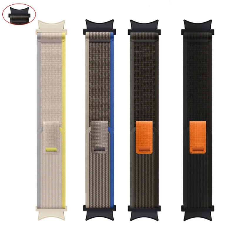 Straps For Samsung Galaxy Watch 5 Pro/7/6/5/4 44mm 40mm 43 47 Nylon Trail Loop Sport bracelet correa Galaxy Watch 6 Classic band