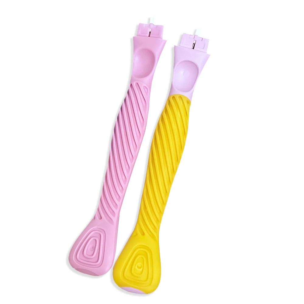 Whityle C06 Double Lubrication Soap Safety Shaving Razor for Women 6-Blades Hair Remove Shaver for Sensitive Skin Lady Care Tool