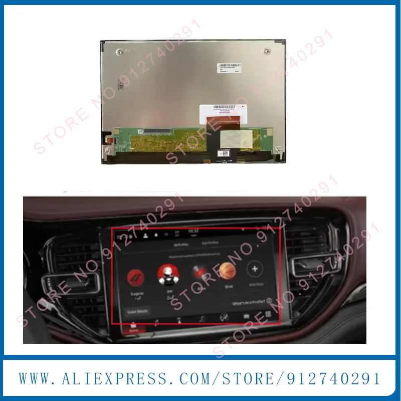 

Original 10.1 Inch C101UAB01.0 LCD With Touch Screen For 2021-2022 Dodge Durang GPS Navigation Radio LCD Monitor C101UAB01