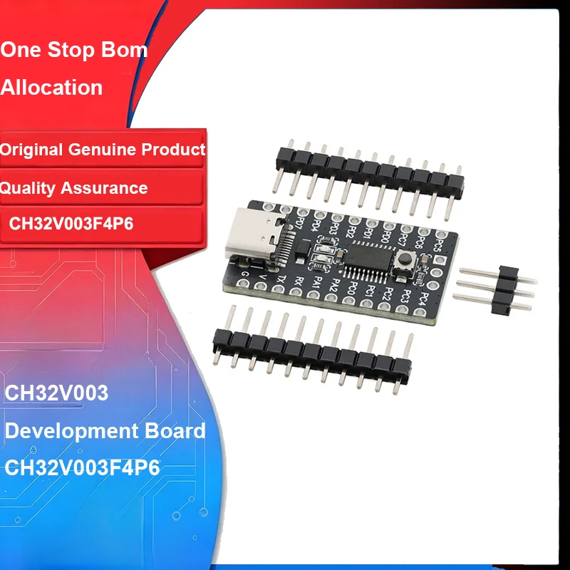 CH32V003 Development Board Core System Board RISC-V Processor CH32V003F4P6 Microcontroller Module 64K Flash for Arduino Diy